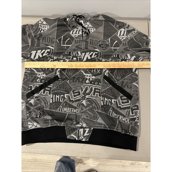 NBA Western Conference Zipway Tear-Away Full Zip Up Hoodie/Jacket XL Heavy NWOT - Picture 8 of 13